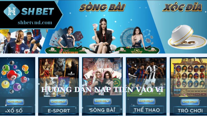 Hướng dẫn nạp tiền vào ví